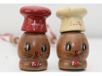 Vintage Salty And Peppy Shakers