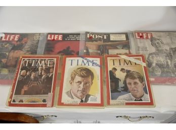 Collection Of Vintage Time And Life Magazines
