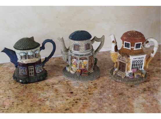 Miniature Teapot Figurines