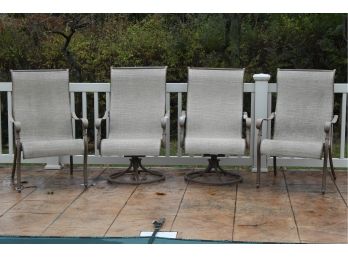 Set Of Four Patio Chairs 26L X 23W X 42H