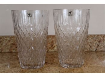 Pair Of Royal Art Glass Vases