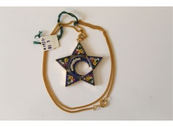 Vintage Star Necklace Made In Italy