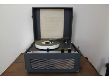 Sonocraft Portable Record Player (Untested)