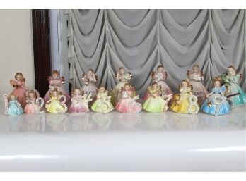 Vintage Josef Originals Ceramic Birthday Angel Figurines Numbers 1-16 (Number 10 Needs Repair, View Photo 3)