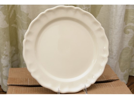 Hartley Greens & Co Leeds Pottery 12.5 ' Scalloped Platter Set Of 6 New