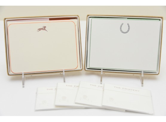 'The Printery' Custom Hand Engraved Stationary Made In The USA (Set 6) Retail $175