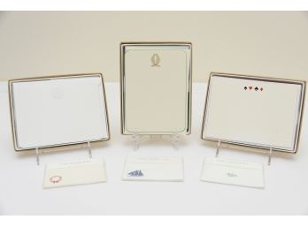 'The Printery' Custom Hand Engraved Stationary Made In The USA (Set 4 ) Retail $225