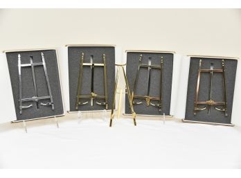 'The Printery' Gold Plated Easel Stand Displays