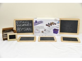 Mini Chalk Board Signs And Pop Maker Sticks