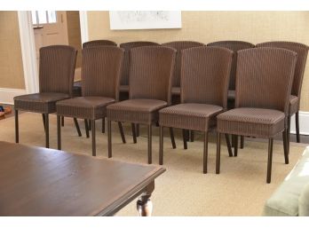 10 Loom USA Woven Dining Chairs  Retail $4500