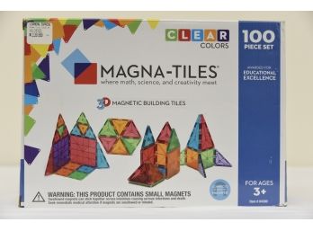Magna-Tiles Clear Colors 100-Piece Set Unopened