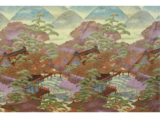 Amazing Asian Landscape Framed Art Print 42 X 32