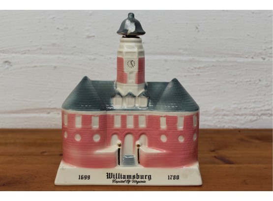 1969 Williamsburg Virginia Bourbon Bottle Decanter By The American Distilling Co.