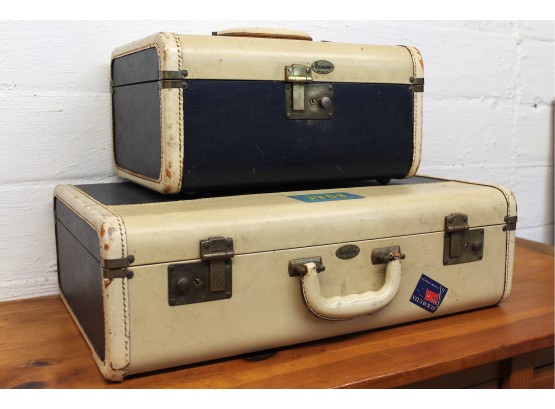 Vintage Maximillion Luggage Set 21 X 13 X 6.5, 14 X 10 X 7.5