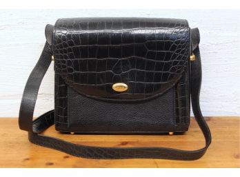 Vintage Faux Alligator Leather Bally Bag