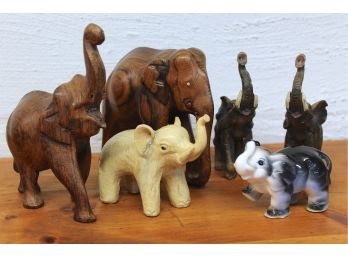 Group Of Elephant Figurines