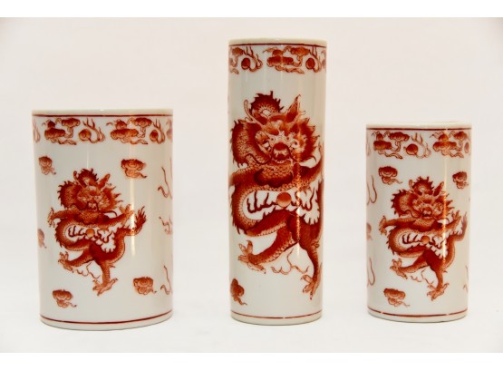 Trio Of Asian Vases