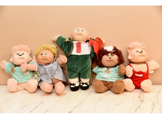 Collection Of Vintage 1980's Cabbage Patch Dolls