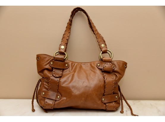Authenticated Kooba Brown Leather Handbag