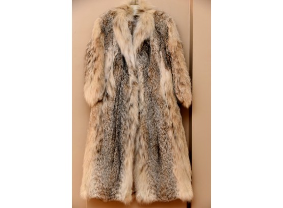 Vintage Linx Fur Coat 48' Long Woman's Size Small (lot 2)