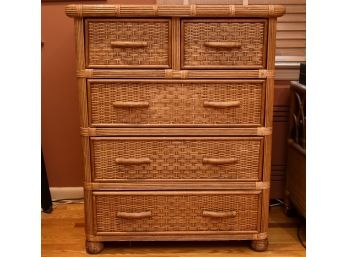Wicker Chest Of Drawers 34 X 21 X 41