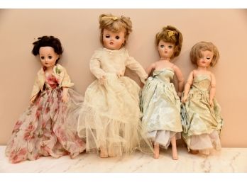 Four Vintage Uneeda Dolls