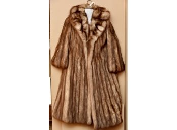 Vintage Finch Fur Coat 48' Long Woman's Size Small (lot 1)