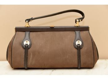 Authenticated Vintage Loewe Calfskin Handbag