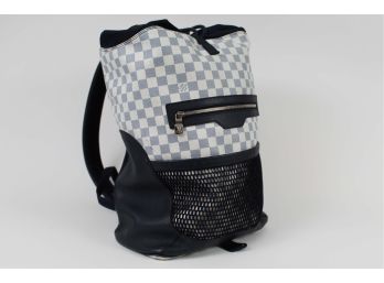 Louis Vuitton Matchpoint Damier Coastline Mesh Pocket Backpack - Retail $2,360 (Has Wear, View All Photos)