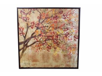 Fabrice De Villeneuve Large Autumn Canvas Print 36'L X 36'W