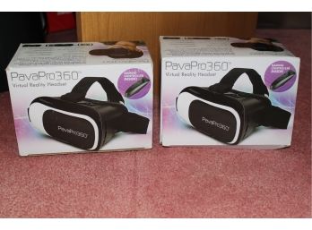 Two PavaPro 360 Virtual Reality Headsets