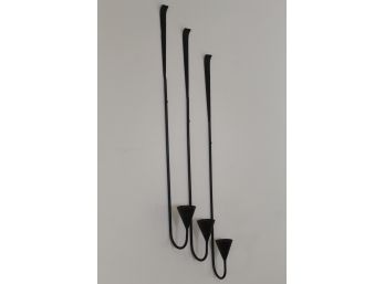 Trio Of Wall Hook Candle Holders 36'L