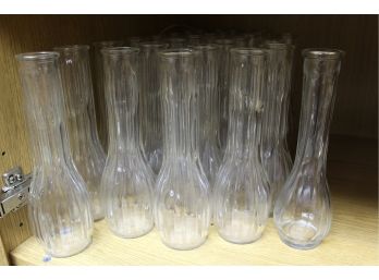 Glass Bud Vase Lot (27 Total)