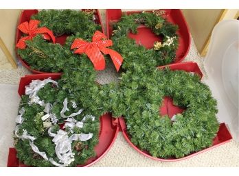 Christmas Decoration Lot 5 Including Wreaths