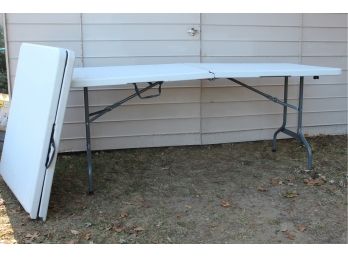 Two Collapsible 6 Ft Folding Tables (View Photos For Wear)