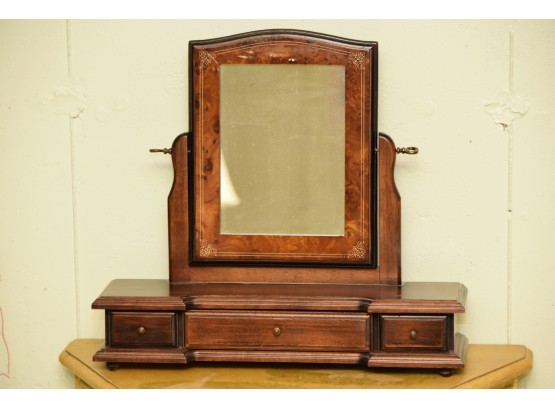 Small Mens Vintage Dresser Mirror 20 X 5.5 X 17.5