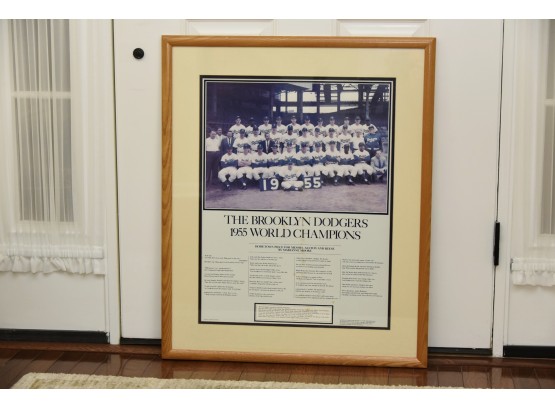 Brooklyn Dodgers Framed Picture 25 X 31