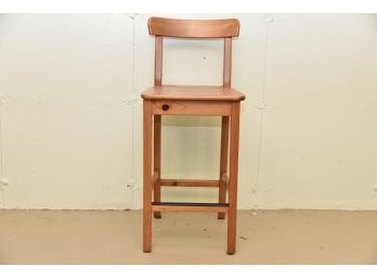 Wooden Counter Height 'Ikea' Stool