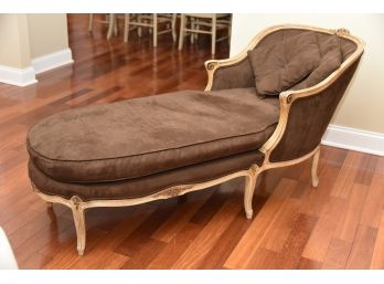 Gorgeous Carved Wood Mocha Settee 27 X 68 X 31