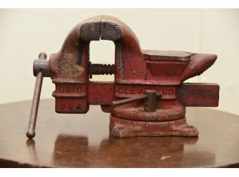 Vintage Red Bench Vice