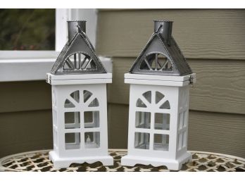 Lovely Birdhouse Candle Holders