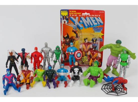 Vintage 80's & 90's Marvel Superhero Action Figure Lot