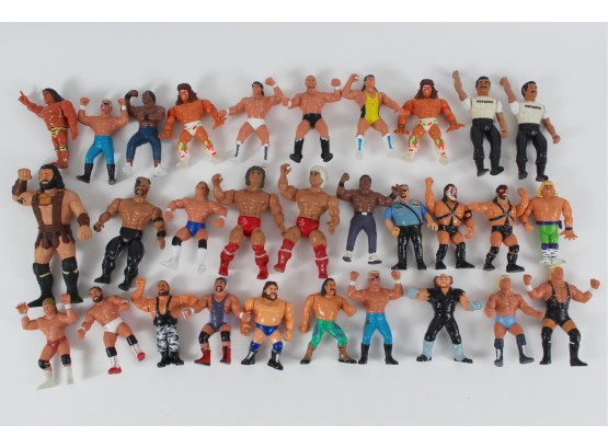 Lot Of Vintage 1980's REMCO & 1990's Titan Sports WWF Wrestler Action Figures