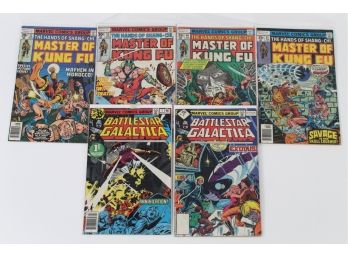 Battlestar Galactica & Master Of Kung-Fu Comic Book Lot