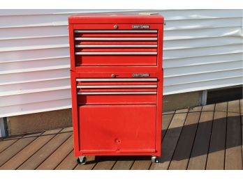 Craftsman Two Piece Tool Chest 26.5'L X 14'W X 45.5'H