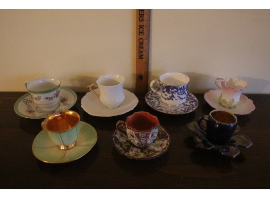 Collection Of Antique Tea Cups And Saucers Including Royal Worcester, Ardalt,