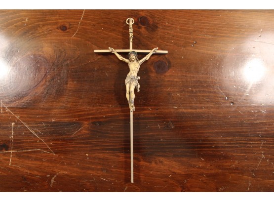 Vintage Brass Cross Blessed By Pope Paul VI (1970)