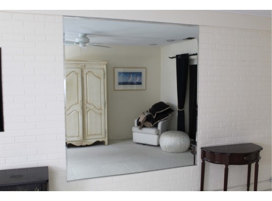Huge Wall Mirror 67' X 63' (Item Located Upstairs, Bring Help To Remove)