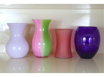 Colored Vase Lot