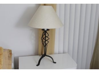 Wrought Iron Table Lamp (27'H)